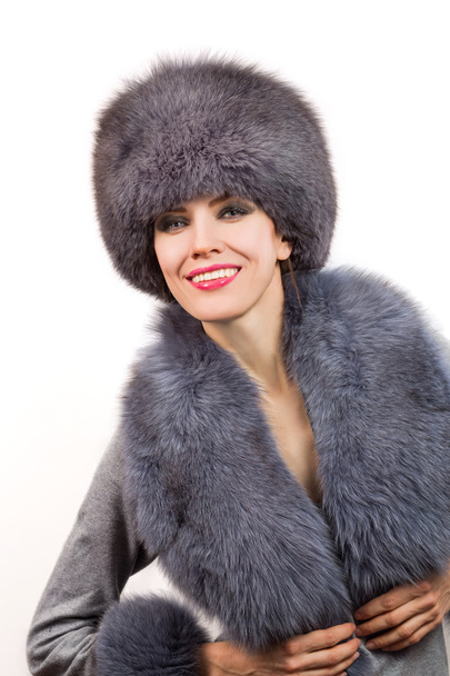 Winter fur woman - Foto, imagen