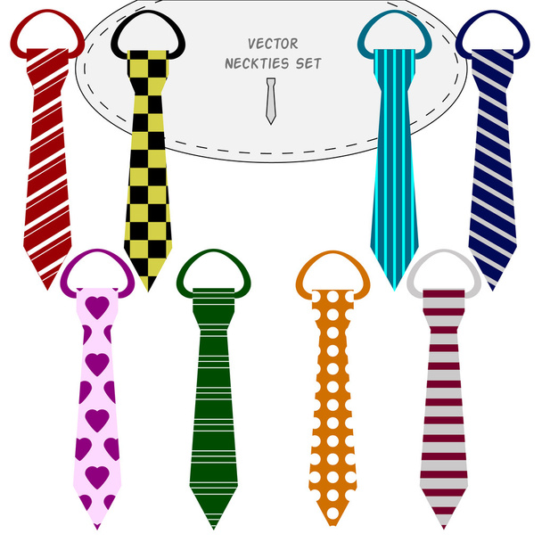 zestaw krawaty męskie firmy - Wektor, obraz