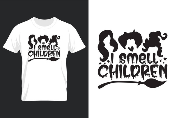 I Smell Children, Halloween SVG T Shirt Design - Vektor, obrázek