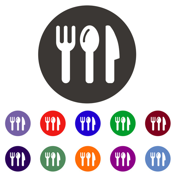 Tableware icon - Vector, Image