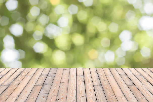 Wood texture and natural green background - Foto, immagini