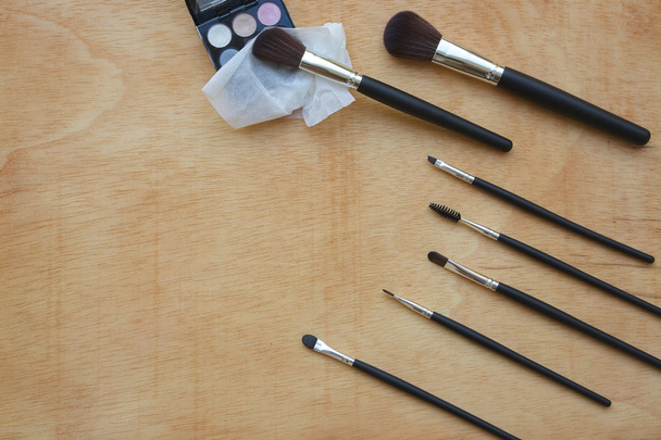 Make-up Pinsel Set. Hintergrund - Foto, Bild