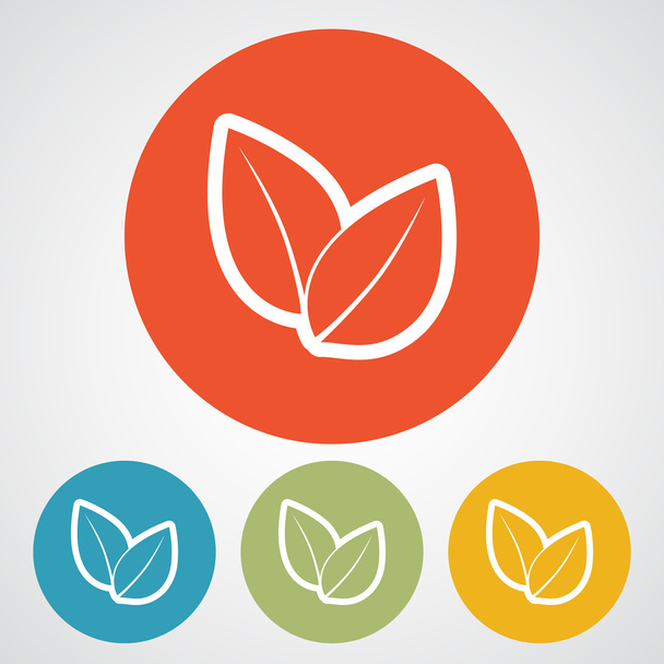 Leaf icon design - Vector, afbeelding