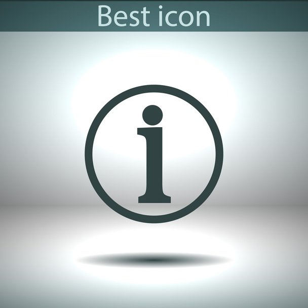 Information sign icon - Vector, imagen