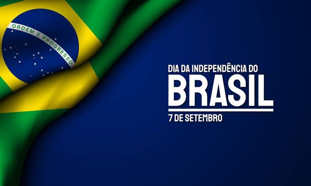 Brazil Independence Day Background Design. - Vektör, Görsel