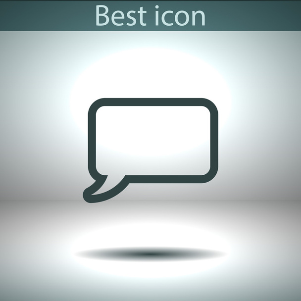Comic speech bubbles icon - Vector, afbeelding