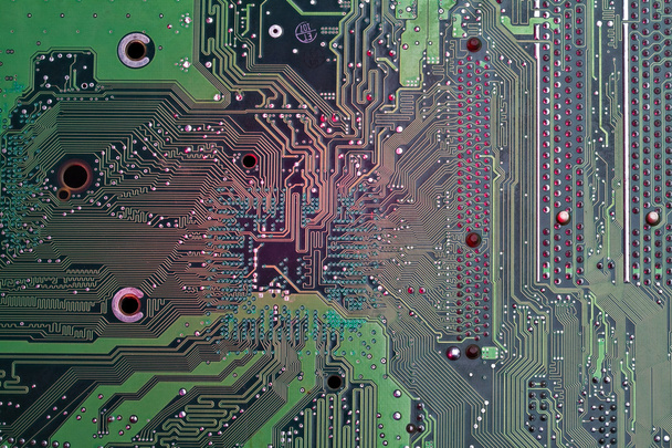 Closeup of Computer Circuit. - Photo, Image