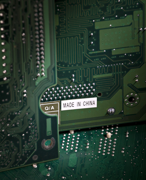 Close up of computer circuit. - Photo, Image
