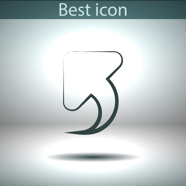 Up arrow icon - Vetor, Imagem