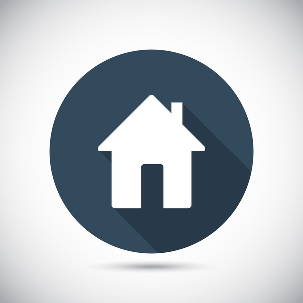 Flat House icon. - Vecteur, image