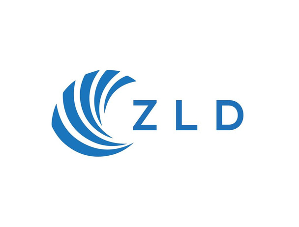 ZLD letter logo design on white background. ZLD creative circle letter logo concept. ZLD letter design. - Vektor, kép
