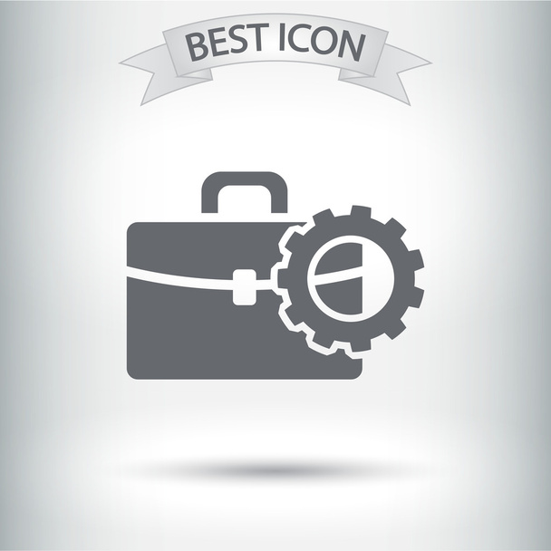 Briefcase icon design - Vector, Image