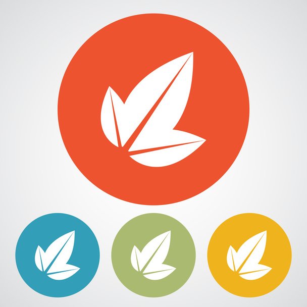 Leaf icon design - Vector, Image