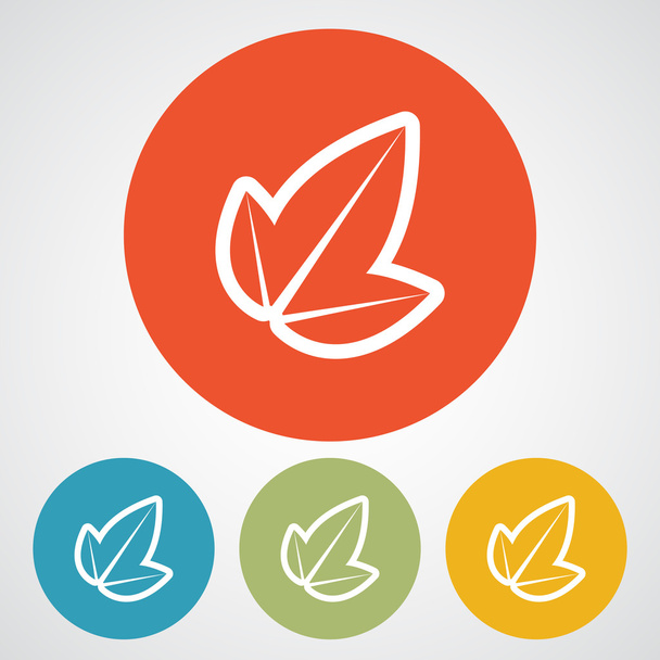 Leaf icon design - Vector, Image