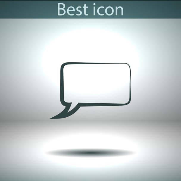 Comic speech bubbles icon - Vector, imagen