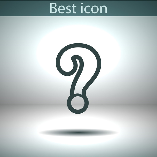 Question mark sign icon - Vector, imagen