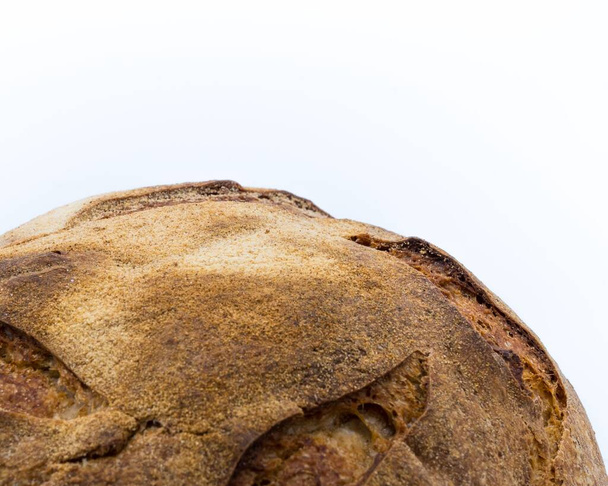 A rye sourdough bread isolated on white background - Zdjęcie, obraz