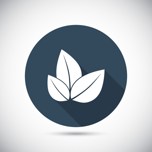 Leaf flat icon - Vektor, obrázek
