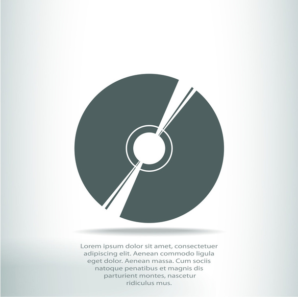CD or DVD icon - Vektor, obrázek