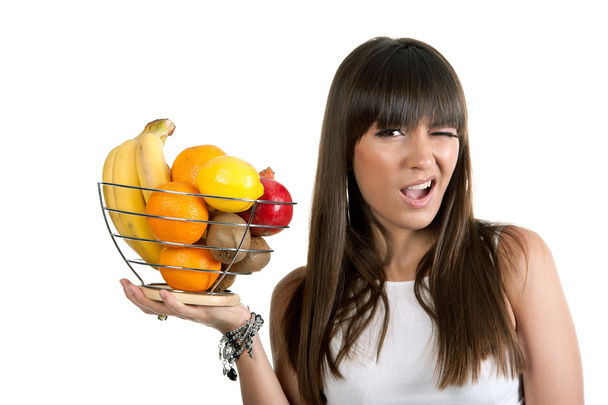 Сексуальна дівчина з фруктами
 - Фото, зображення
