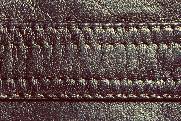 Vintage leather with seam - Photo, Image