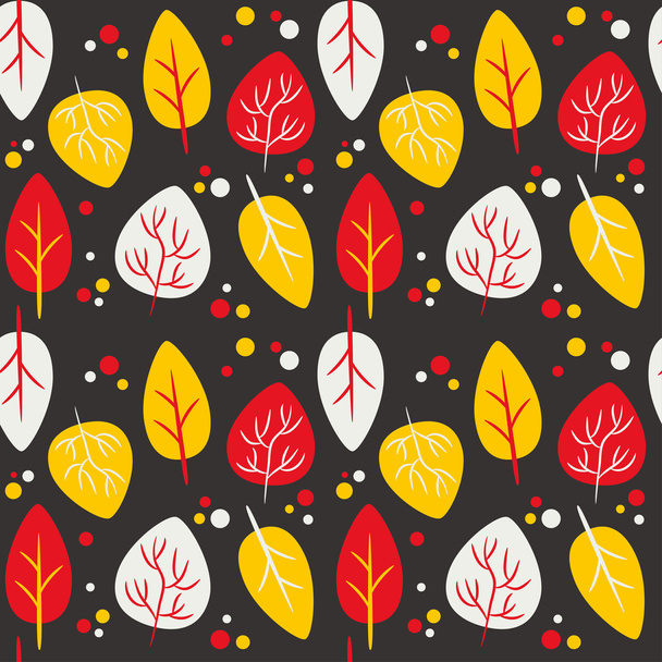 Cute leaves background - Vector, Image