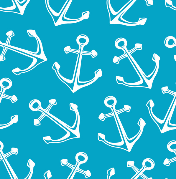 Anchors seamless background - Vector, Image