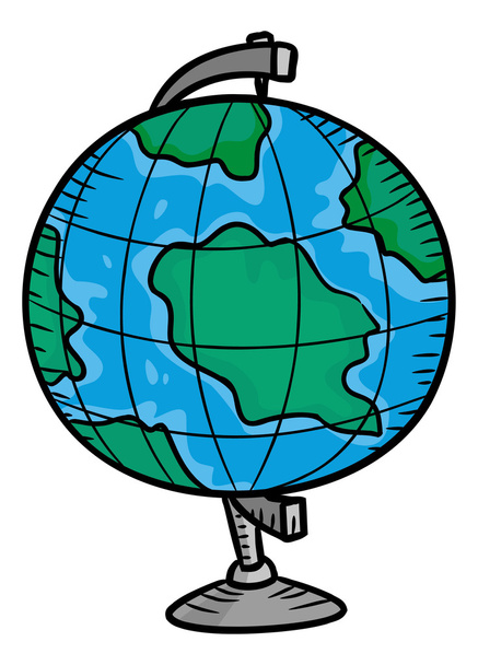 Okul dünya karikatür sembolü - Vektör, Görsel