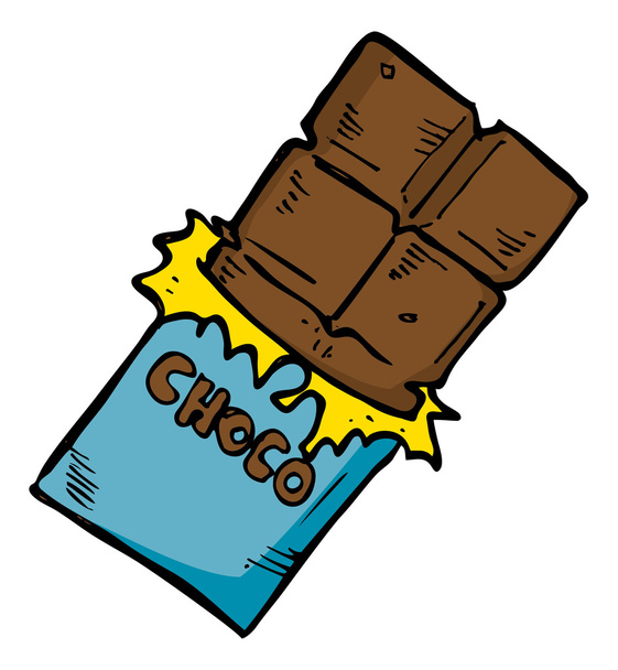 Schokoladenriegel - Vektor, Bild