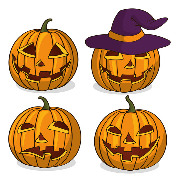 Halloween pumpkins - Vector, Image