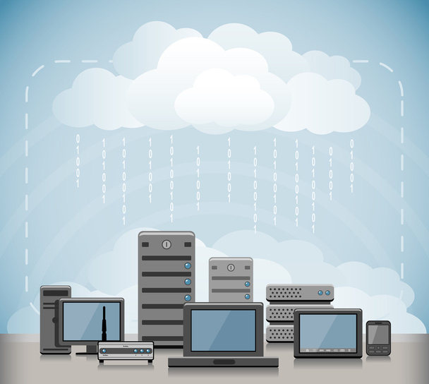 Cloud computing - Vector, afbeelding