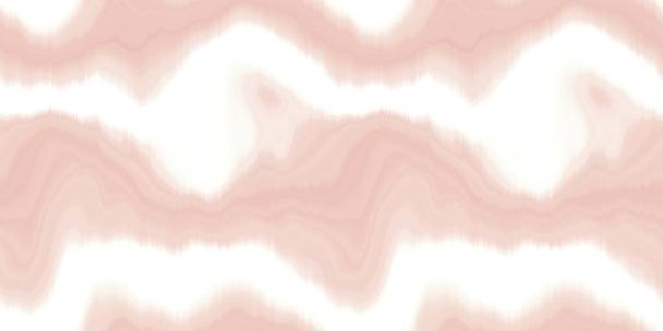 Weich gewellte Krawattenstreifen mit nahtlosem Randmuster. Rosa weiße organische unregelmäßige Wellenrand trimmen Hintergrund. Bannerband mit buntem Fleckeneffekt  - Foto, Bild