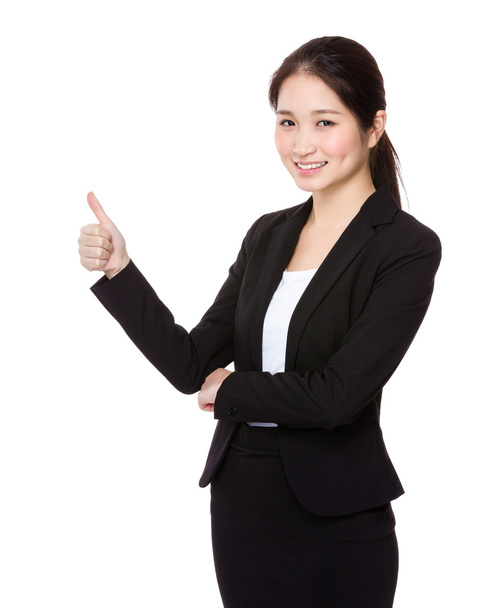 Businesswoman with thumb up - Photo, Image