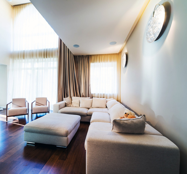 Velká moderní obývací pokoj - Fotografie, Obrázek