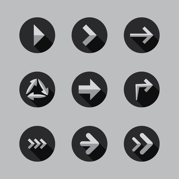 Arrows - Flat Icon Designs - Вектор, зображення