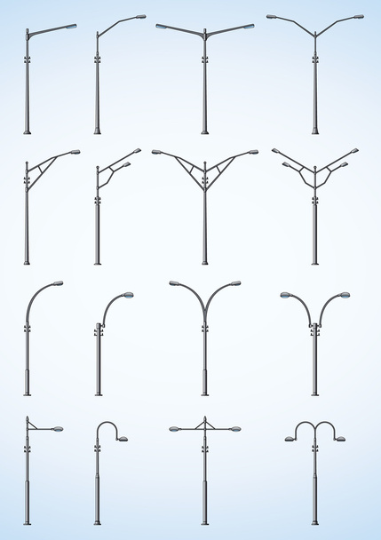 Lampadaires modernes
 - Vecteur, image