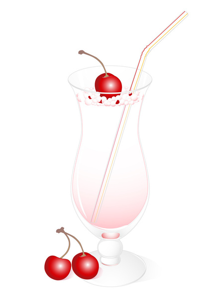 Milk cocktail - Vetor, Imagem