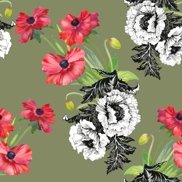 Colorful floral background - Photo, image