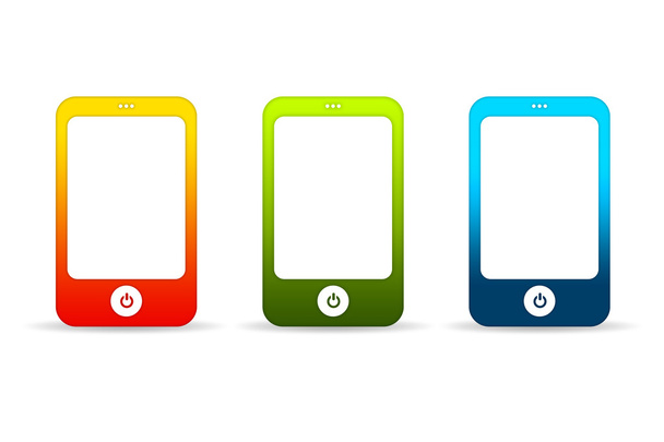 Colorful Mobile Phones - Foto, Imagen