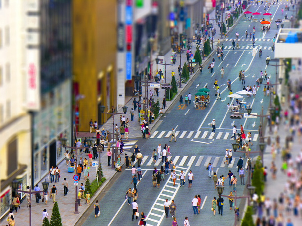 Пешеходная зона Токио
 - Фото, изображение