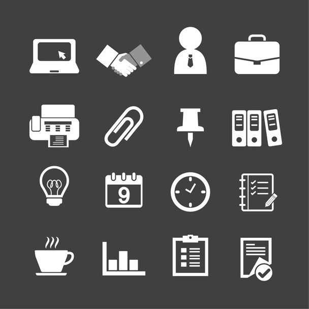 business & office icons - Vector, Image