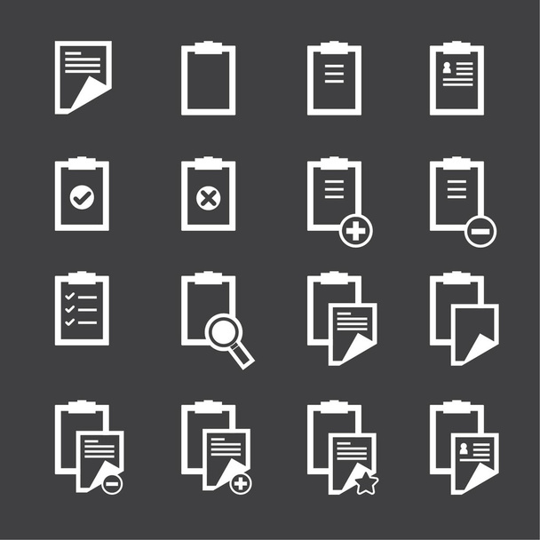 Clipboard icons - Vector, Image