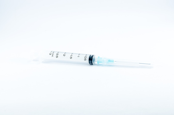 Medical ampoules and syringe - Photo, Image