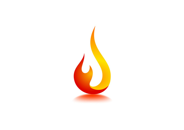 Plamen ohně Logo - Vektor, obrázek