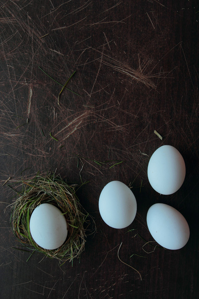 Huevos de gallina
 - Foto, Imagen