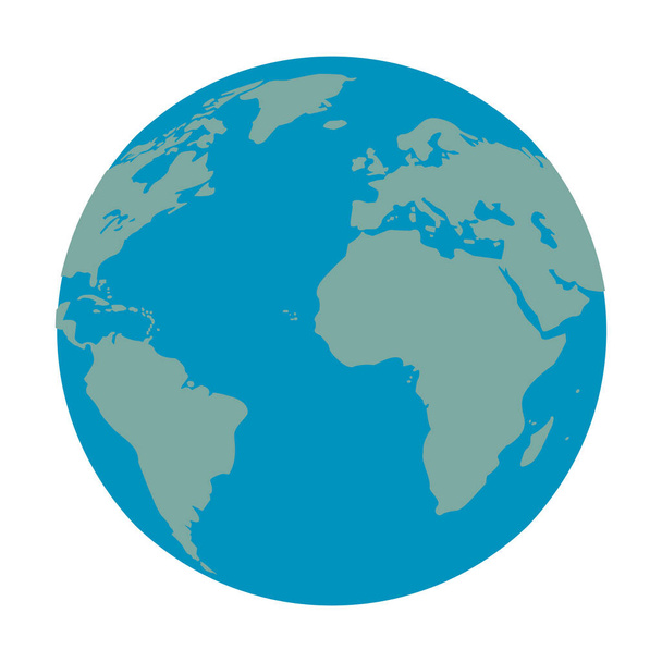world planet earth sphere icon - Vector, Image
