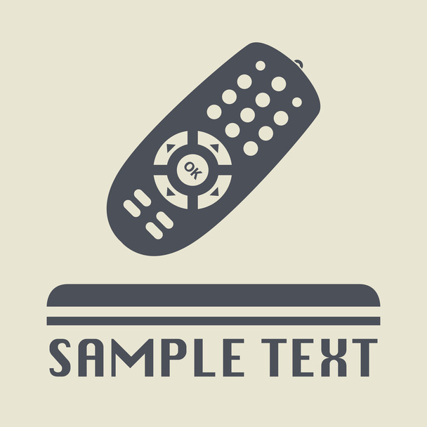 Remote control icon or sign - Vecteur, image