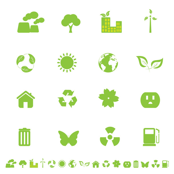 milieu- en eco-symbolen - Vector, afbeelding