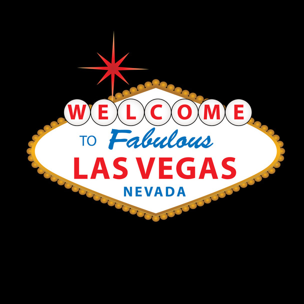 Welkom in Las Vegas. - Vector, afbeelding