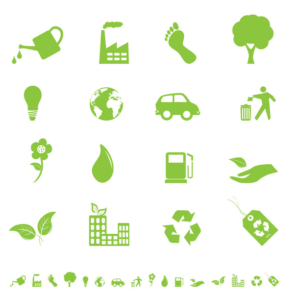 Medio ambiente y Eco iconos
 - Vector, imagen